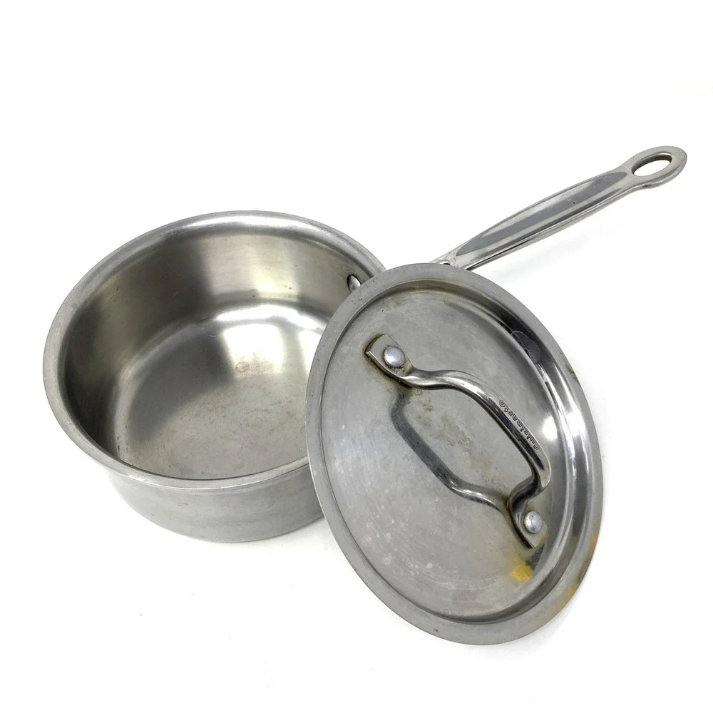 Cuisinart Saucepan + Lid Cover MCP19-16 Stainless Steel 1.5 Qt Induction‎ Ready